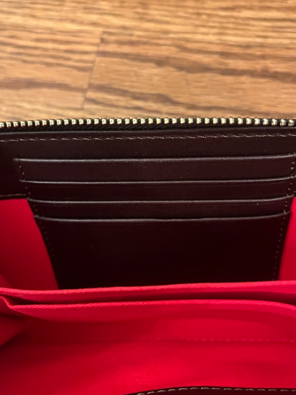 Dooney & Bourke Black Croc-Embossed Zip Wallet Brown - Picture 11 of 13